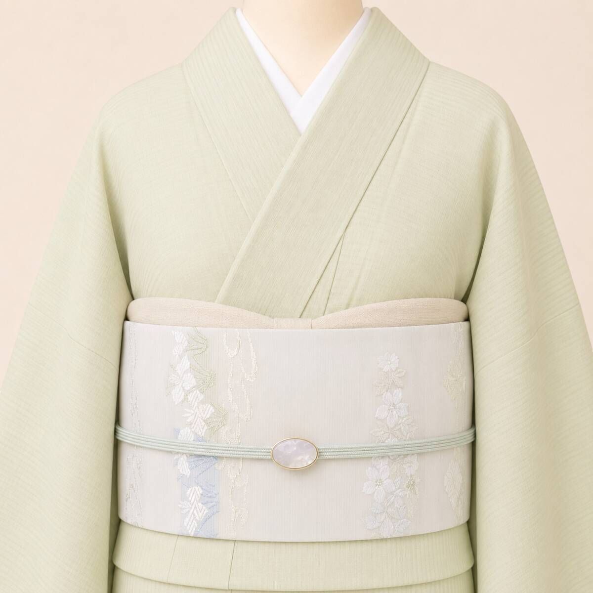 新品・夏袋帯】絽 お仕立て上がり品 唐織 夏着物 西陣織 tomihisa”水辺