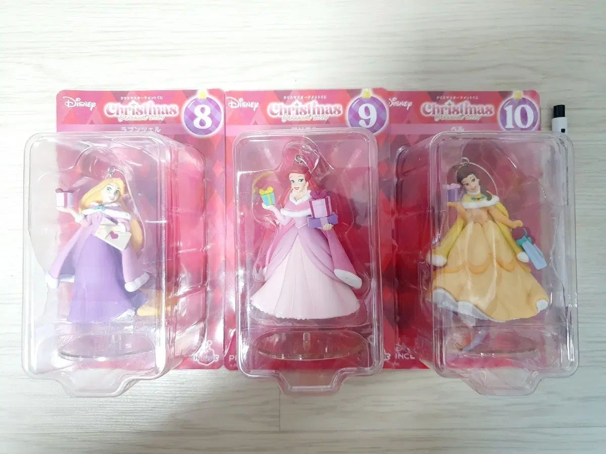 ディズニー クリスマス オーナメント 8 9 10 ラプンツェル アリエル ベル