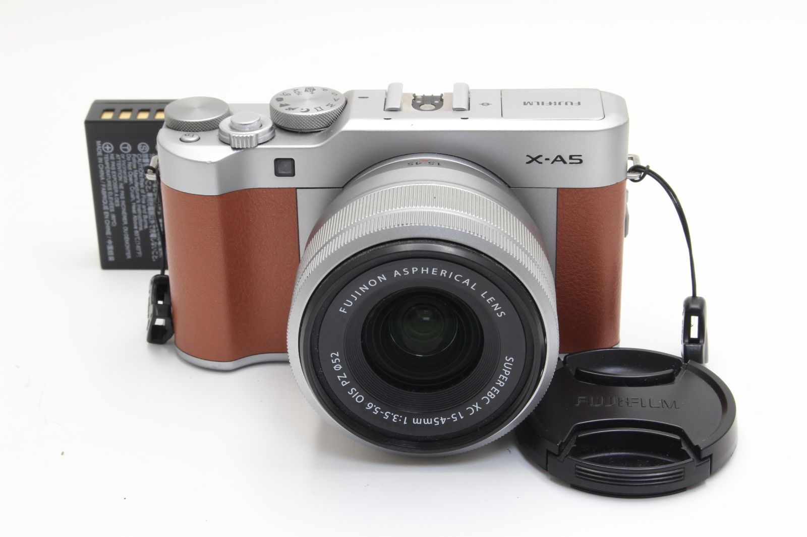 D (難あり) FUJIFILM フジフィルム X-A5 ブラウン 15-45mm XC レンズキット 返品不可 7-73
