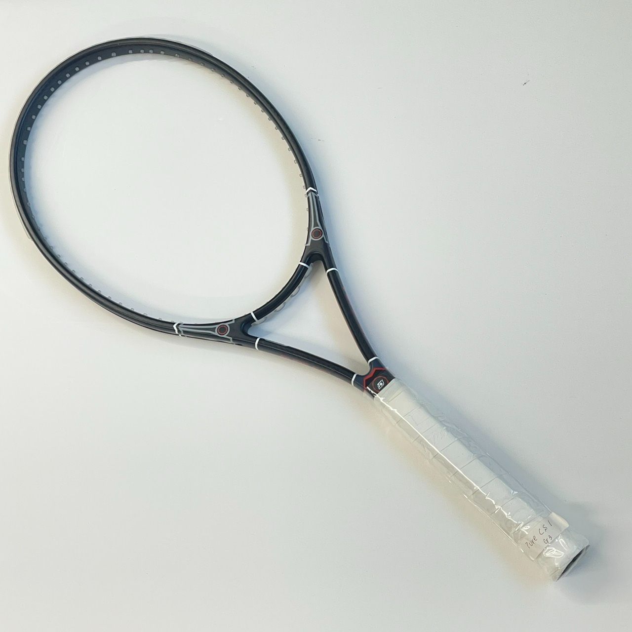 G3(4_3/8)【新品・未使用・訳あり】トップスピン(TOPSPIN) ピュア CS1 (285g) 海外正規品 硬式テニスラケット ブラック×レッド【F20260804-02】