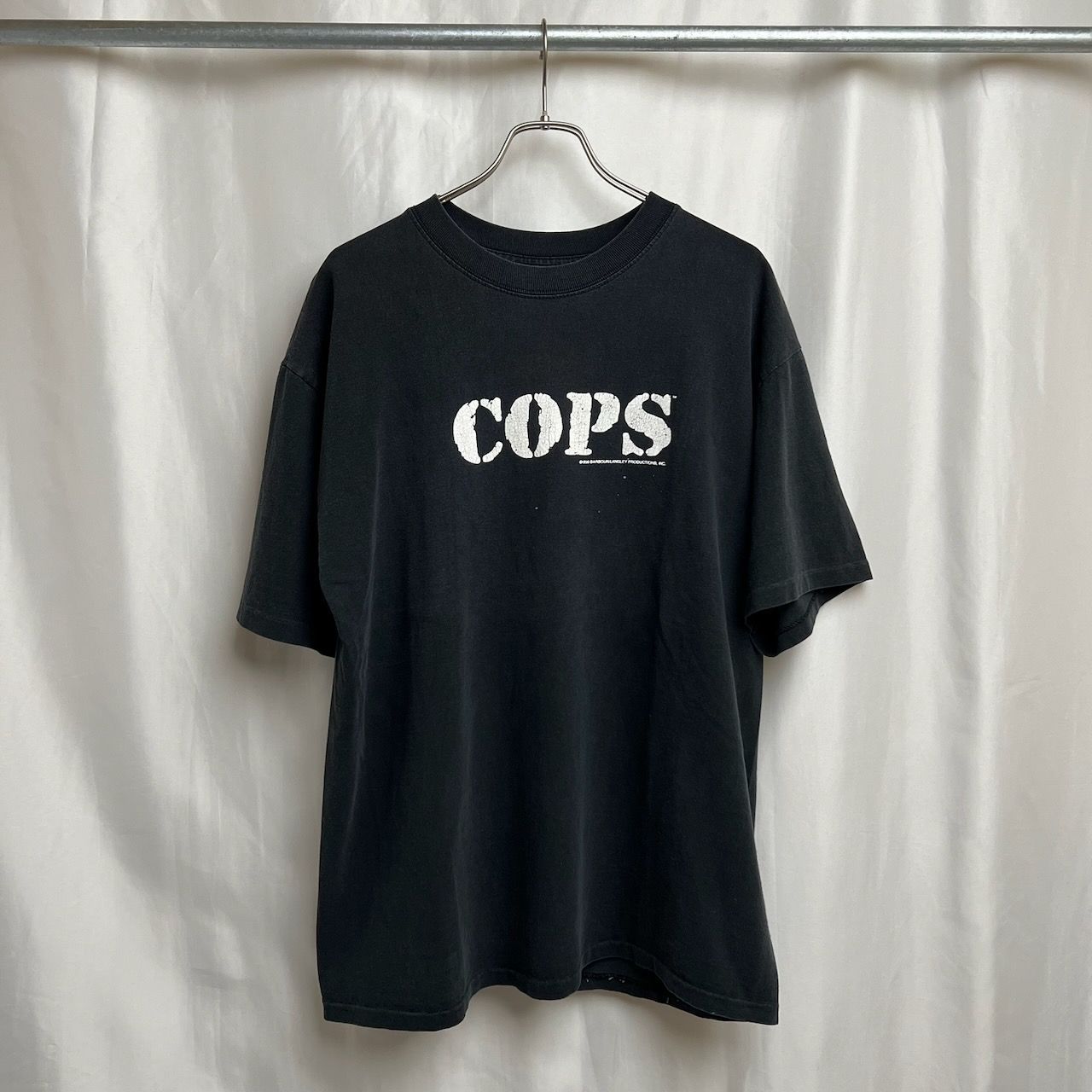 90s COPS　テレビ番組　シングルステッチ　Tシャツ　XL　古着