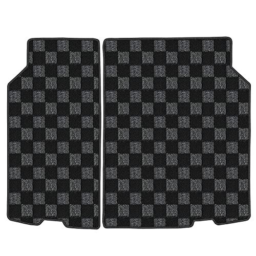 N◆Aviles トヨタ 互換品 ヤリスクロス 10系 15系 ラゲッジマット フロアマット トランクマット【16色から選択】(02：デッキボード分割型, 10：BIGチェック×グレー) 9d28042c