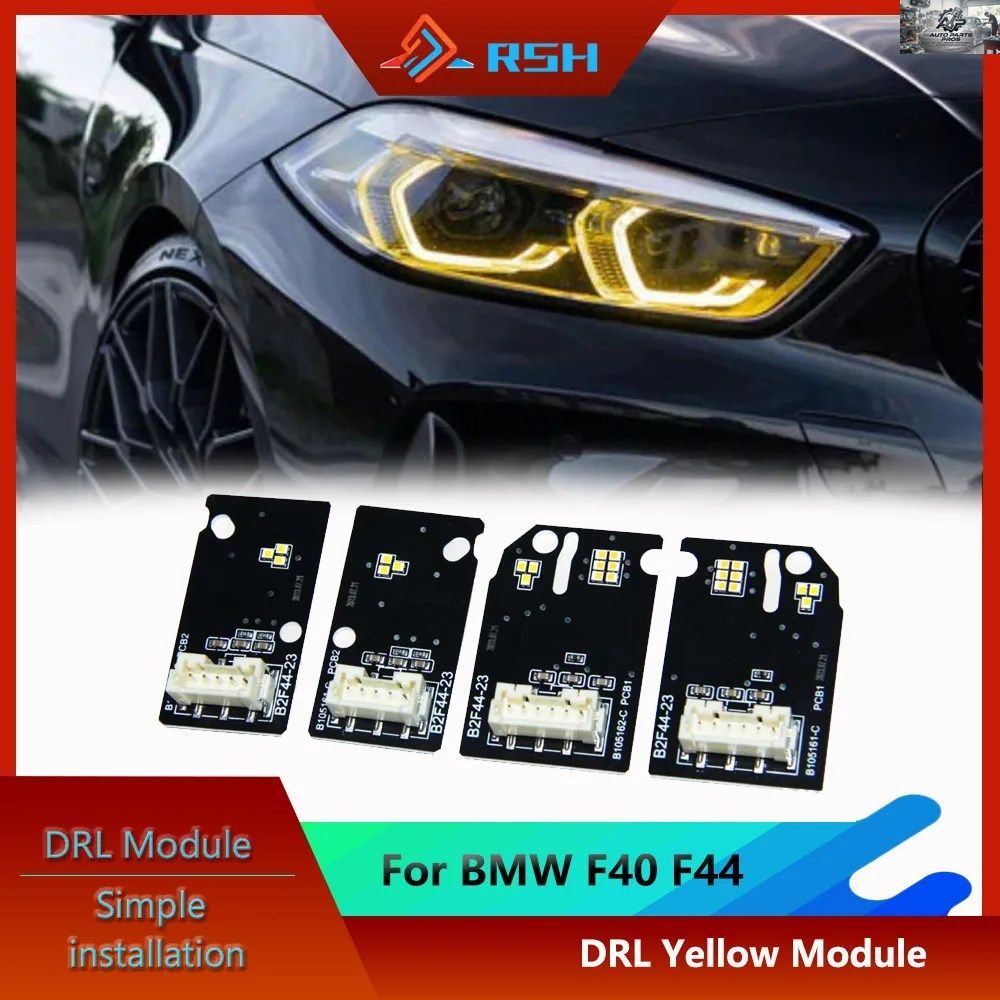 BMW F40 F44 118I 218I M235IX CSL レモンイエロー デイタイムランニングライトモジュール DRL LEDボード カーライトヘッドチップ カスタム