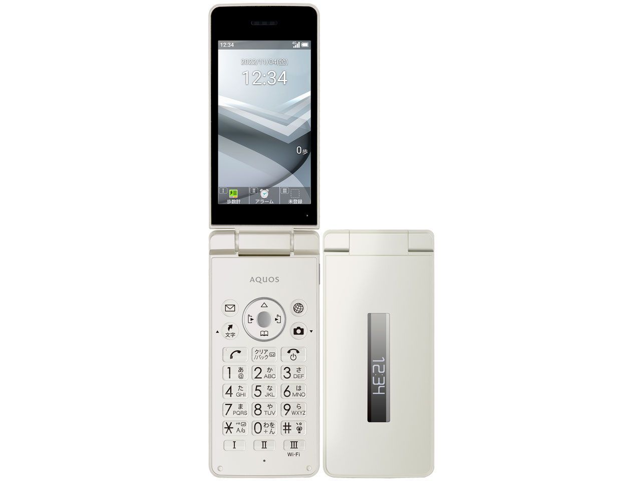 [Used C Rank] SHARP AQUOS Cell Phone 4 A205SH White Black Mobile Phone Case