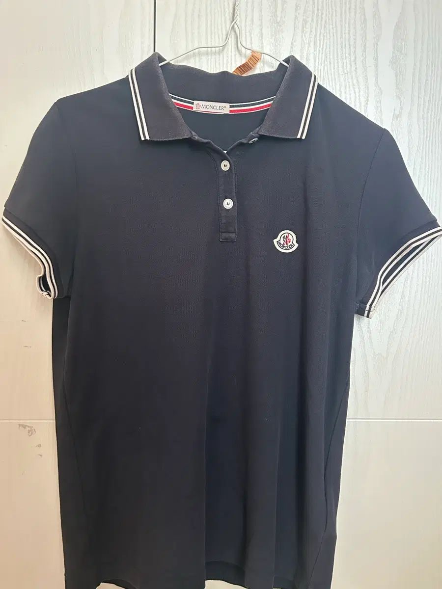 MONCLER(モンクレール) 半袖 カラーTシャツ ネイビー m