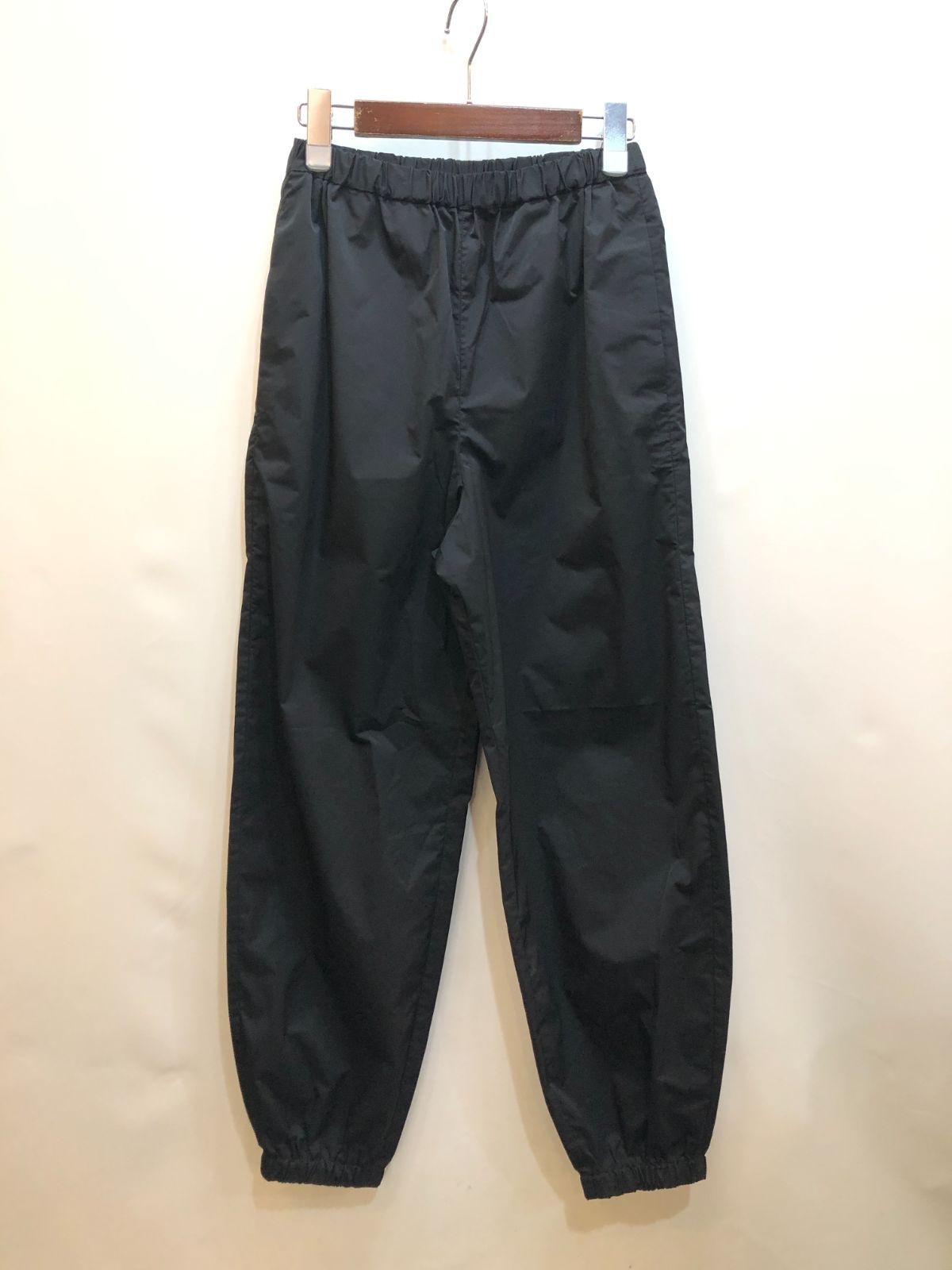 経堂) エンフォルド ENFOLD ストレート バルーンパンツ SOLOTEX TWILL STRAIGHT BALLOON-PANTS サイズ36 ブラック 300HA131-0310