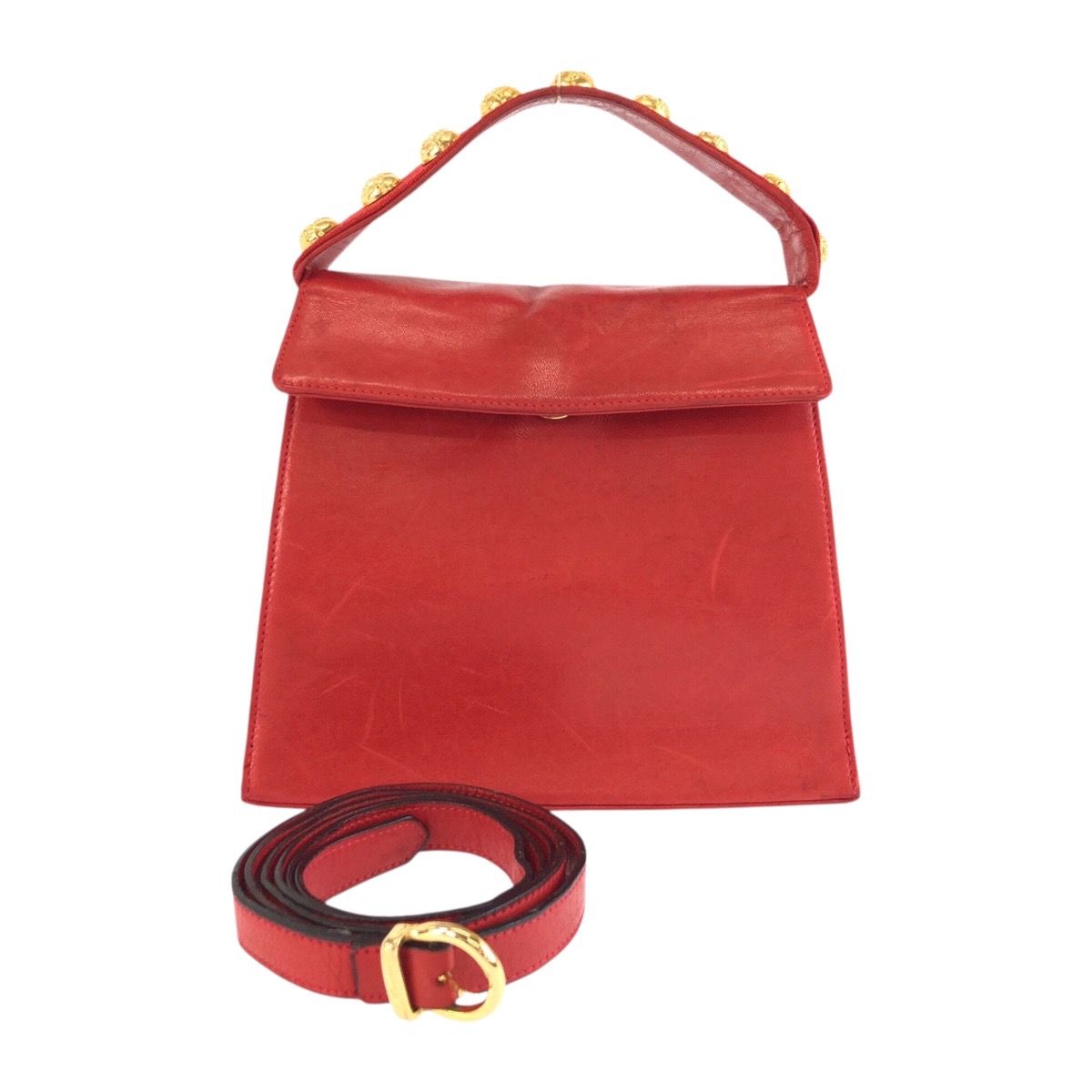 Salvatore Ferragamo サルヴァトーレフェラガモ ヴィンテージ レッド 