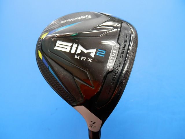フェアウェイウッド 即決 D３５ リシャフト テーラーメイド SIM２ MAX　ATTAS 11 ジャック 7 （S） ７W ２１度 HC無[5947]即発送