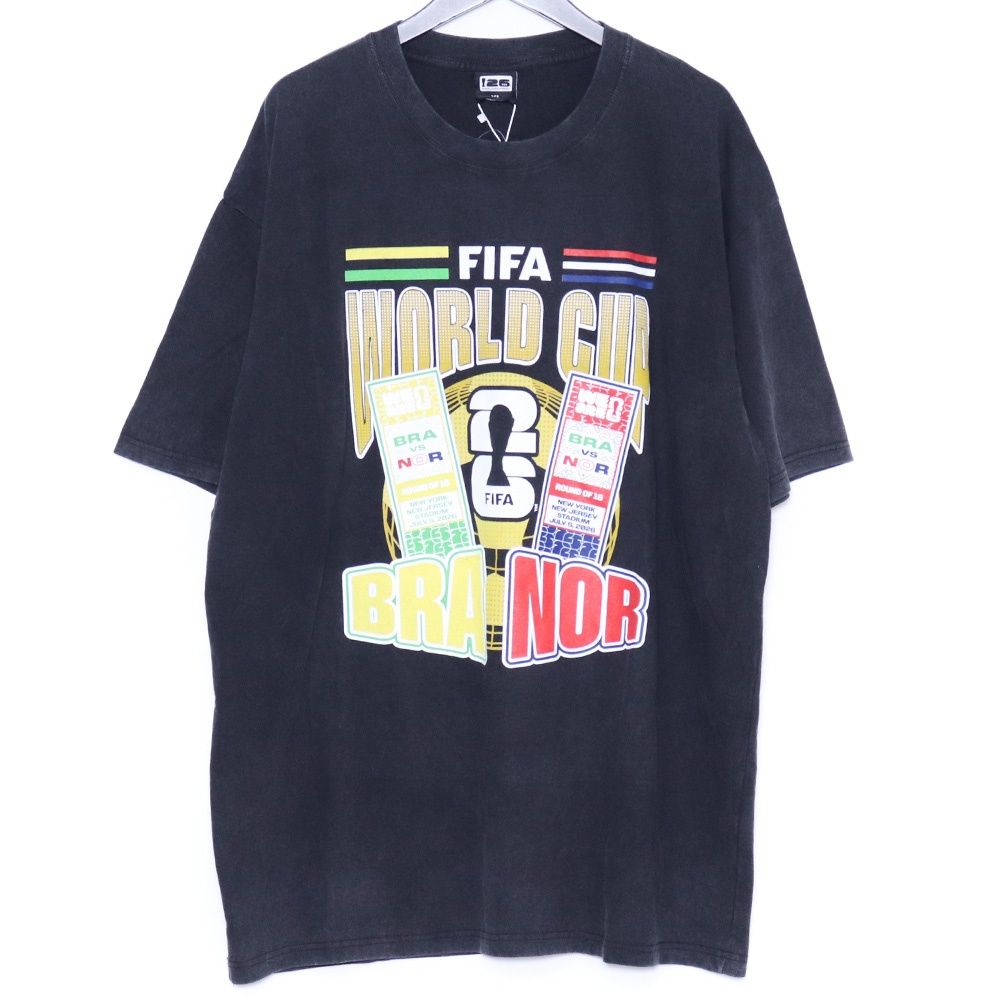 未使用 FIFA World Cup 2026 ブラジル vs ノルウェー マッチデー Tシャツ XLサイズ ブラック WCMD-R32-M91
