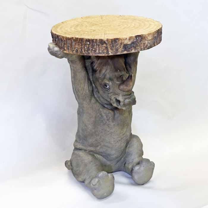 アニマルサイドテーブル サイ フラワースタンド アウトレット品