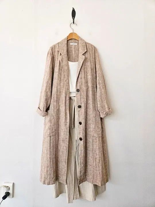 リネン ロング コート