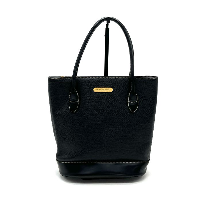 【中古】良品 BURBERRY バーバリー ロゴ レザー トートバッグ eY10306A 9,120円