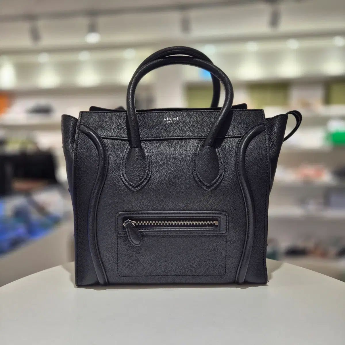 Celine セリーヌ マイクロ ラゲージ ハンドバッグ ブラック