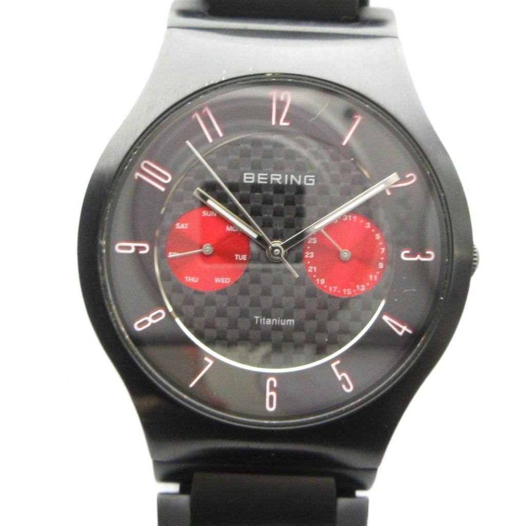 ベーリング BERING 11939-729 LINK TITANIUM リンク チタニウム 腕時計 クォーツ ウォッチ クロノグラフ 黒 ブラック ■GY12 /MQ