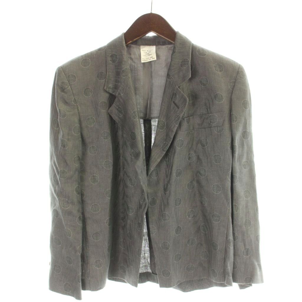 ジョルジオアルマーニ GIORGIO ARMANI ジャケット 上着 グレー ドット柄 長袖 DTK9004 /AP ■GY18 10,842円
