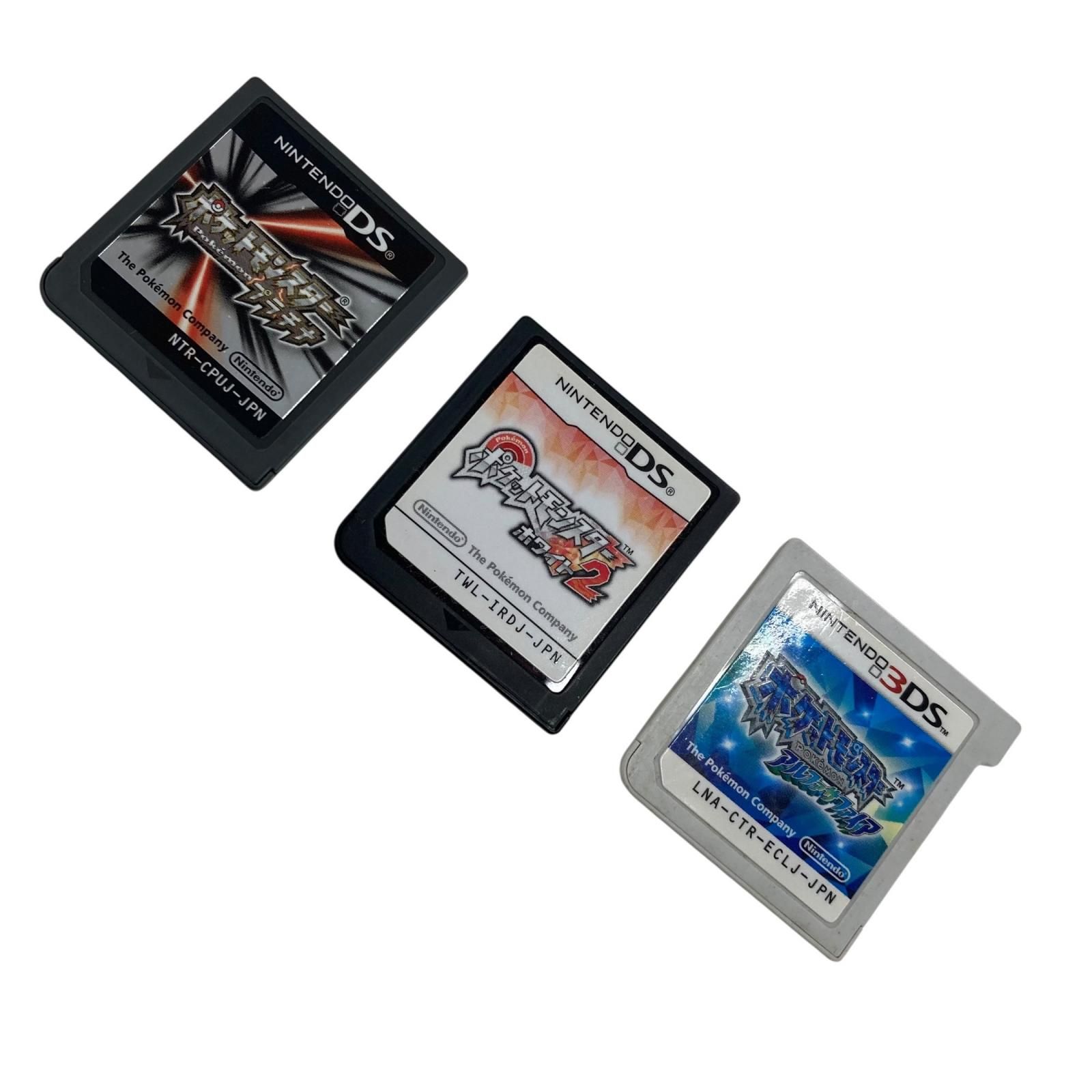 186000 現状品 Nintendo 任天堂 ニンテンドウ 3DS DS ポケットモンスター ソフトのみ 3 点まとめ売り