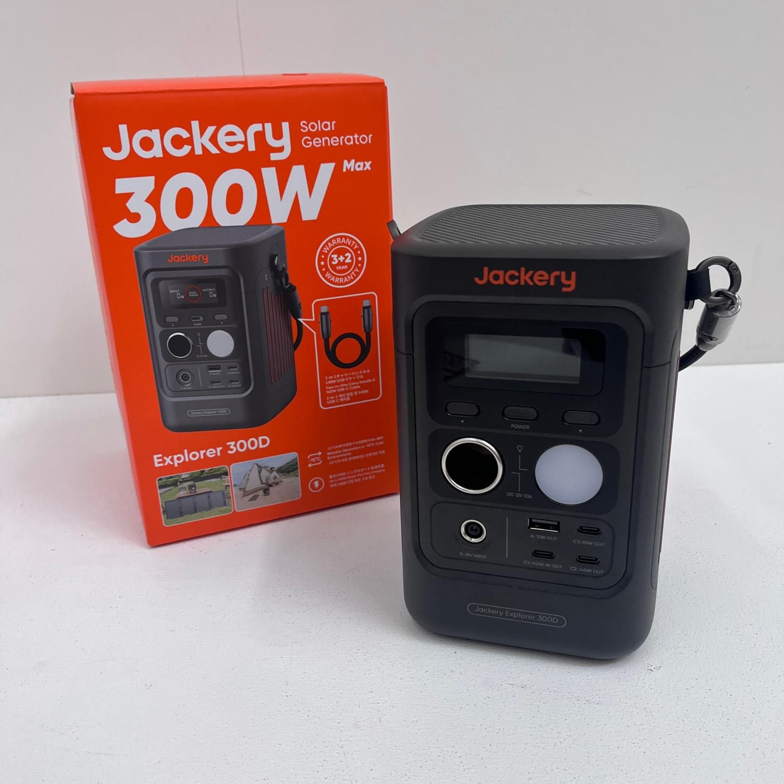 【加古川店】 Jackery Japan Jackery ポータブル電源 300D JE-300D 基本仕様 288Wh/15000mAh LEDライト搭載 【423】 9,472円
