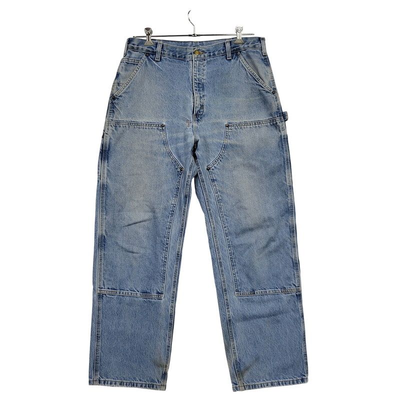 【現状渡し品】 Carhartt カーハート DUNGAREE FIT DOUBLEKNEE PAINTER DENIM PANTS B73 DST ダンガリーフィット ダブルニー ペインター デニムパンツ 【157-260805-ay-06-izu】