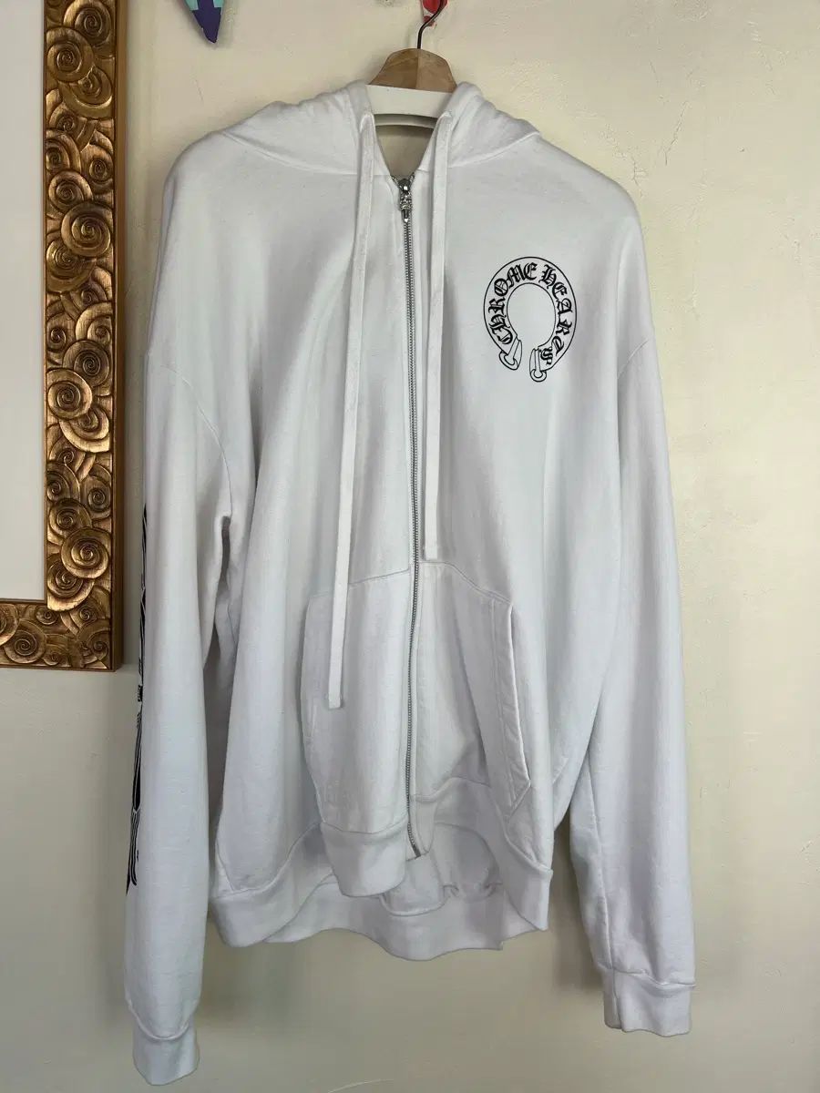 XL クロムハーツ ホースシュー フローラル フーディー ジップアップ