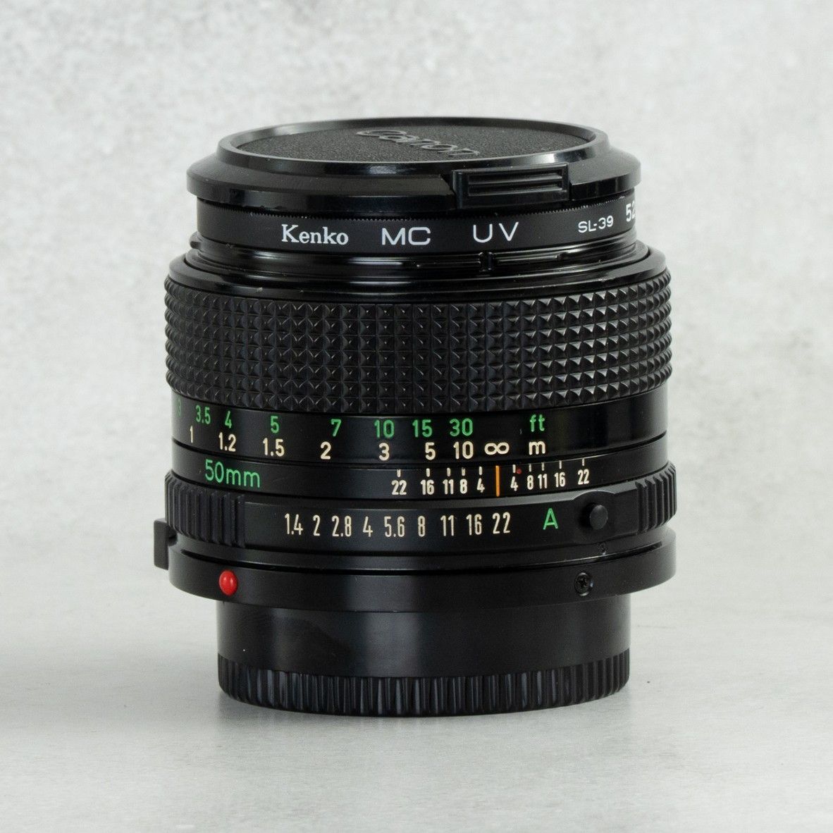 Canon New FD 50mm F1.4 Kenko UVフィルター付き