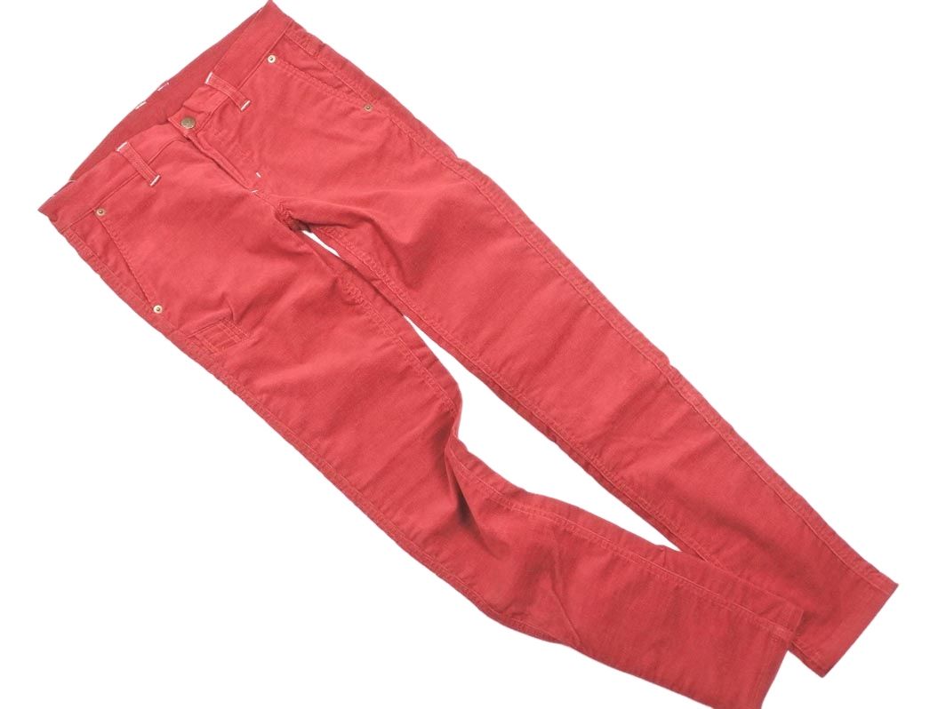 新品 RUSSELUNO ラッセルノ ゴルフ コーデュロイ ストレッチ パンツ size1/赤 ◇■◎メンズ