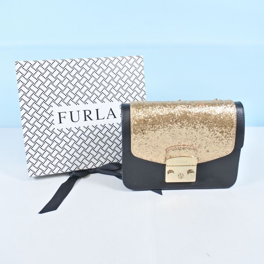【大清水79-2-0804ss】FURLA　メトロポリス　ショルダーバック 古着 レディース