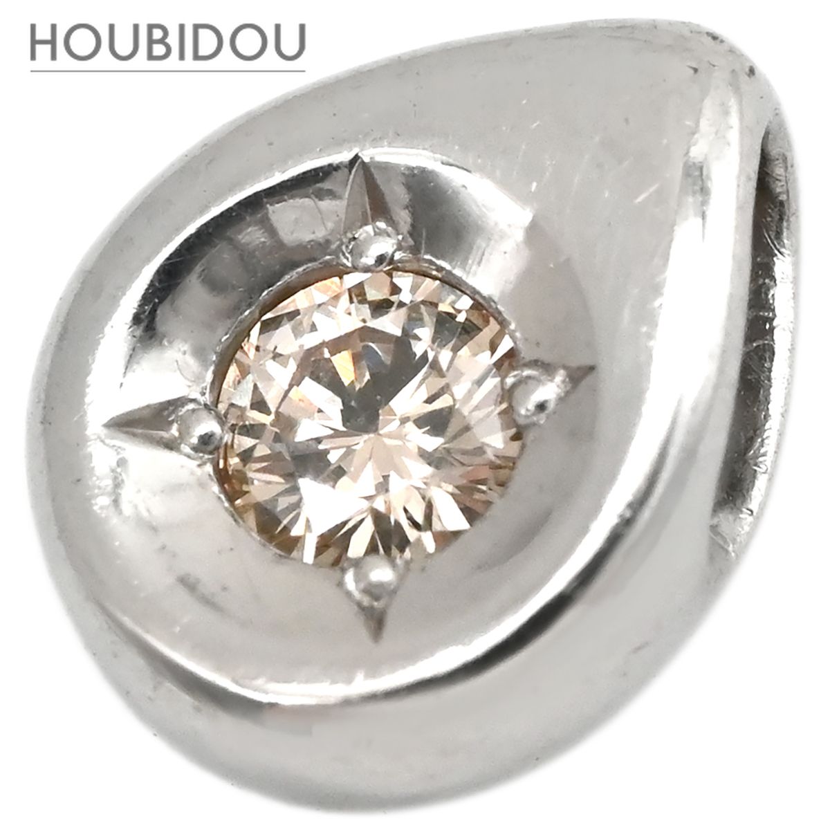 ペンダントトップ ダイヤモンド 0.10ct プラチナシルバー PT900 1石 ネックレストップ 【中古】 8,946円