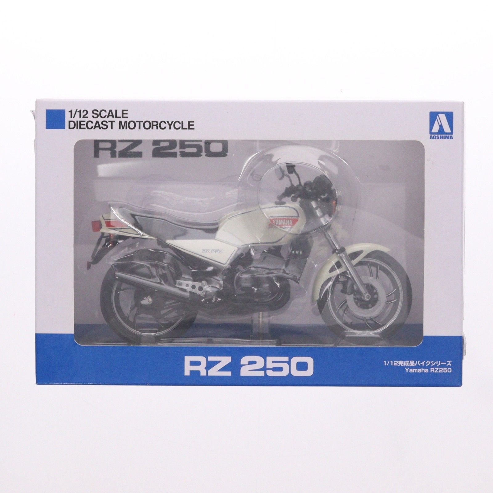 1/12 完成品バイクシリーズ Yamaha RZ250 ニューパールホワイト ミニカー(110416) スカイネット(アオシマ)