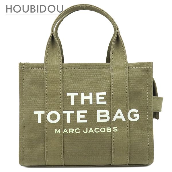 マークジェイコブス MARC JACOBS 2WAYバッグ ザ キャンバス トート バッグ スモール コットンキャンバス スレートグリーン シルバー金具 M0016493【中古】