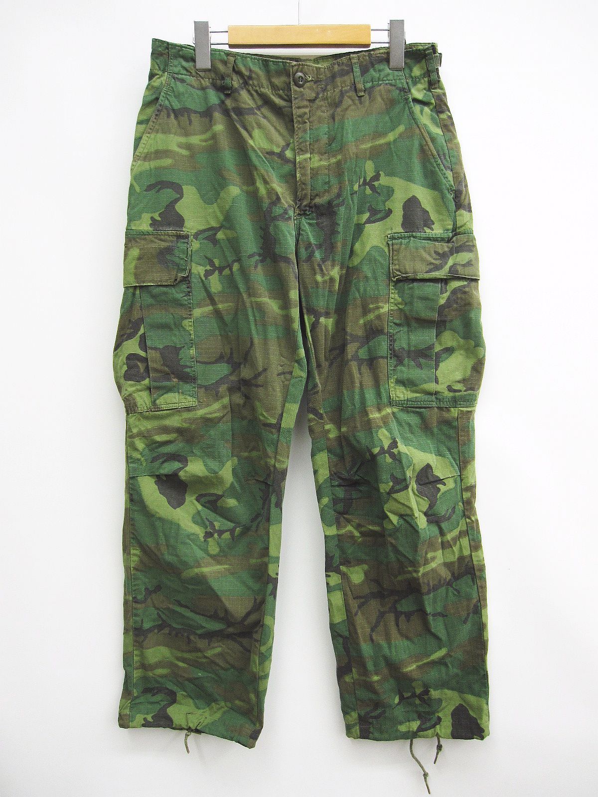ヴィンテージ US ARMY 8415-945-9232 ジャングルファテーグパンツ カーゴパンツ 迷彩 カモ柄 ミディアムロング GLENN MFG. CO. M005-0805-3 7,200円