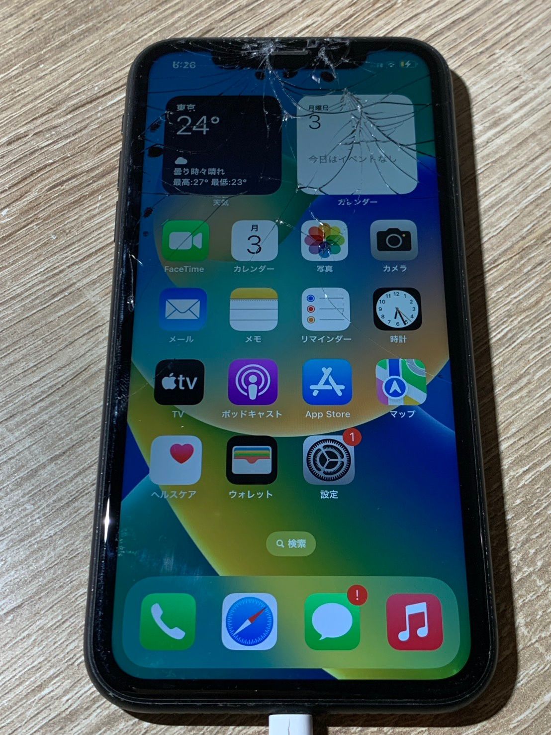 3115 iPhone XR 64GB black junk item [ne]
