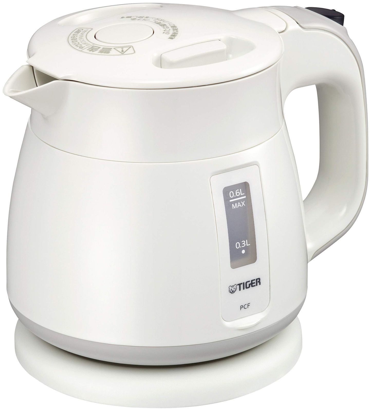電気ケトル PCF-G060W [ホワイト] [0.6 L] [2)0.6L/蒸気約70%カット]