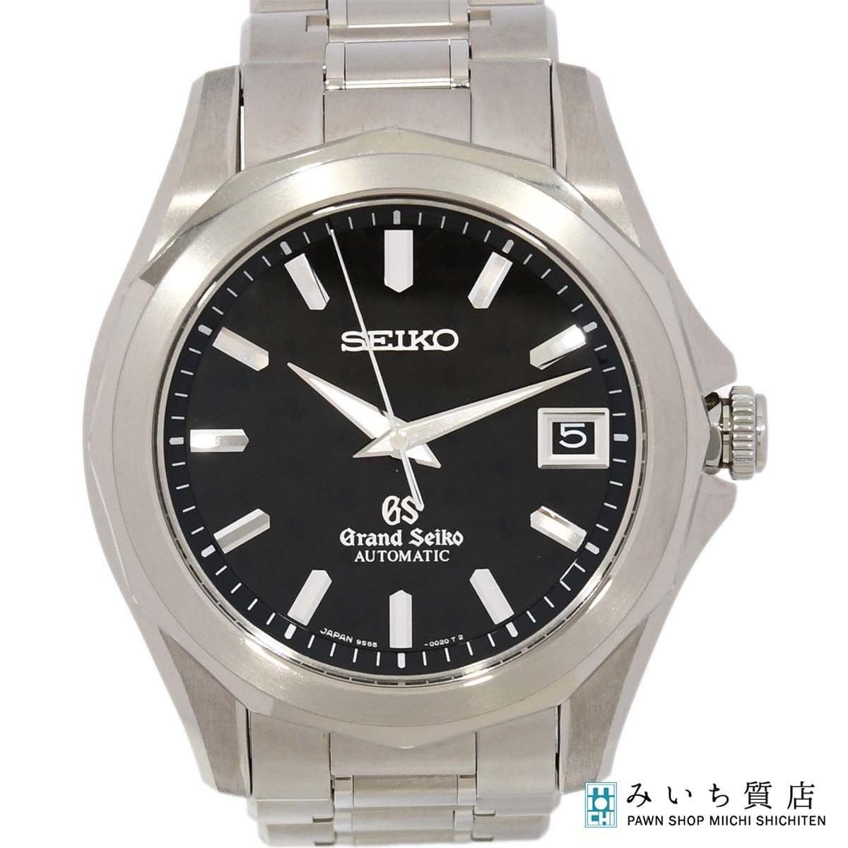 稼働 腕時計 GrandSeiko グランドセイコー SBGR011 9S55-0040 40周年 自動巻 黒色文字盤 付属品・箱 H22631