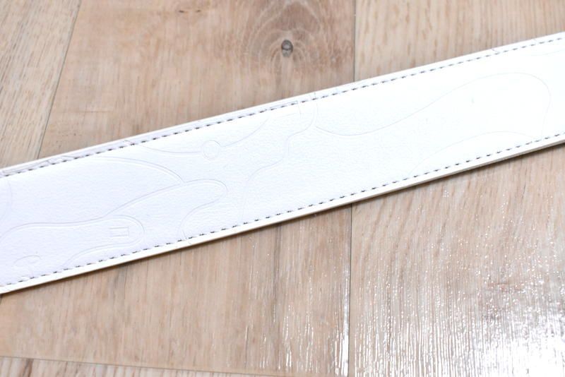 新品 ラッセルノ ゴルフ エンボス カモ ベルト ホワイト 定価2万6400円