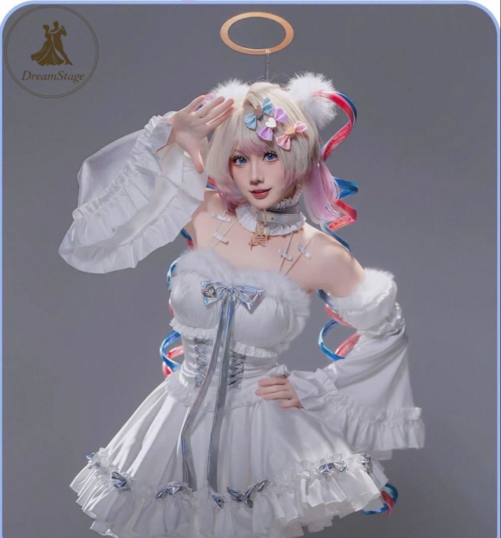 新品 未使用 霧都　超てんちゃん　天使ドレス　コスプレ衣装(ウィッグ・靴対応可) キャラクター衣装 撮影用 イベント用 COSPLAY