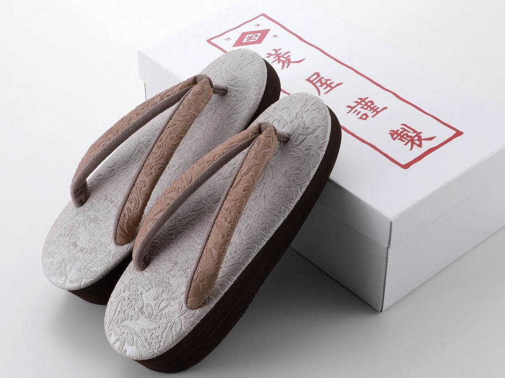 菱屋謹製 カレンブロッソ ソフト鼻緒 おしゃれ カフェ草履 Ｓサイズ hiy-81-54