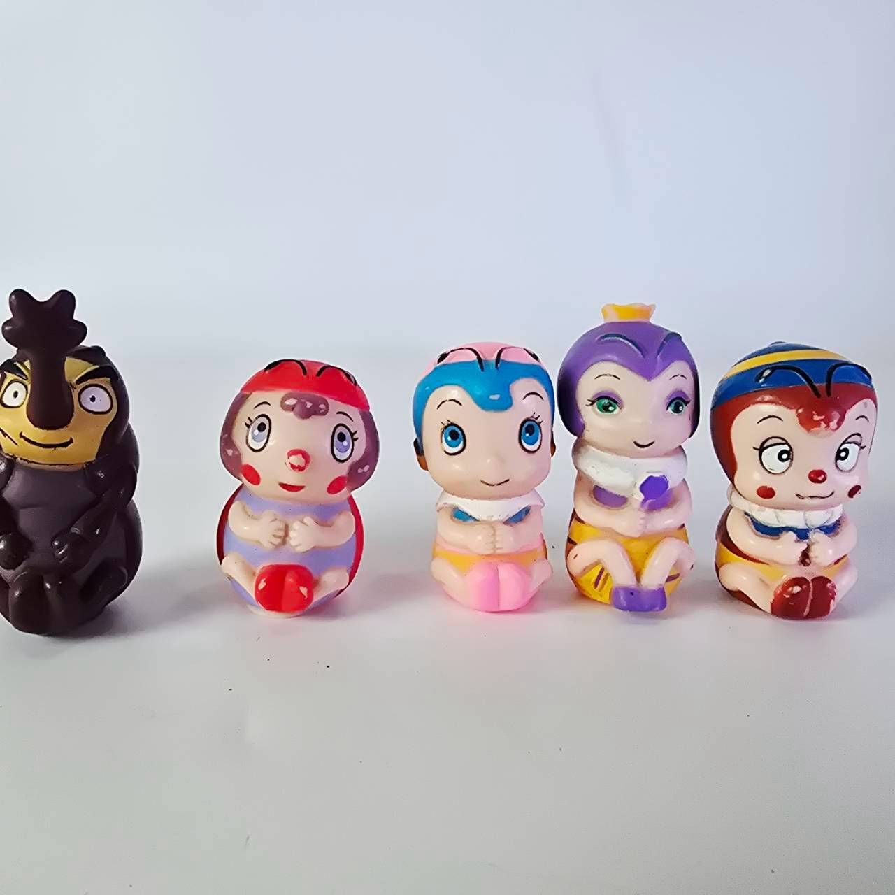 フィギュア 昆虫物語 みなしごハッチ ソフビ 指人形 5体セット 昭和レトロ