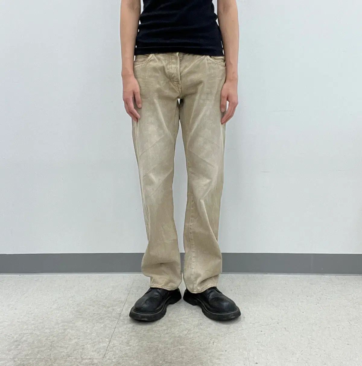 goa ゴーア ピグメント ダイング フェイディング デニム パンツ