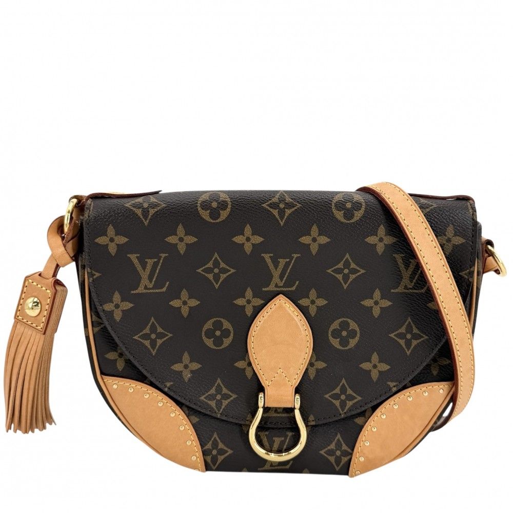 【大決算】 ルイヴィトン ショルダーバッグ レディース モノグラム サンクルー 肩掛け 斜め掛け LOUIS VUITTON M41481 ブラウン 茶 ゴールド金具【中古品】
