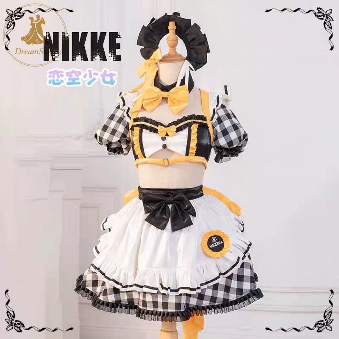 新品 未使用 勝利の女神ニケ　モダニア　メイド服　コスプレ衣装(ウィッグ・靴対応) キャラクター衣装 撮影用 イベント用 COSPLAY