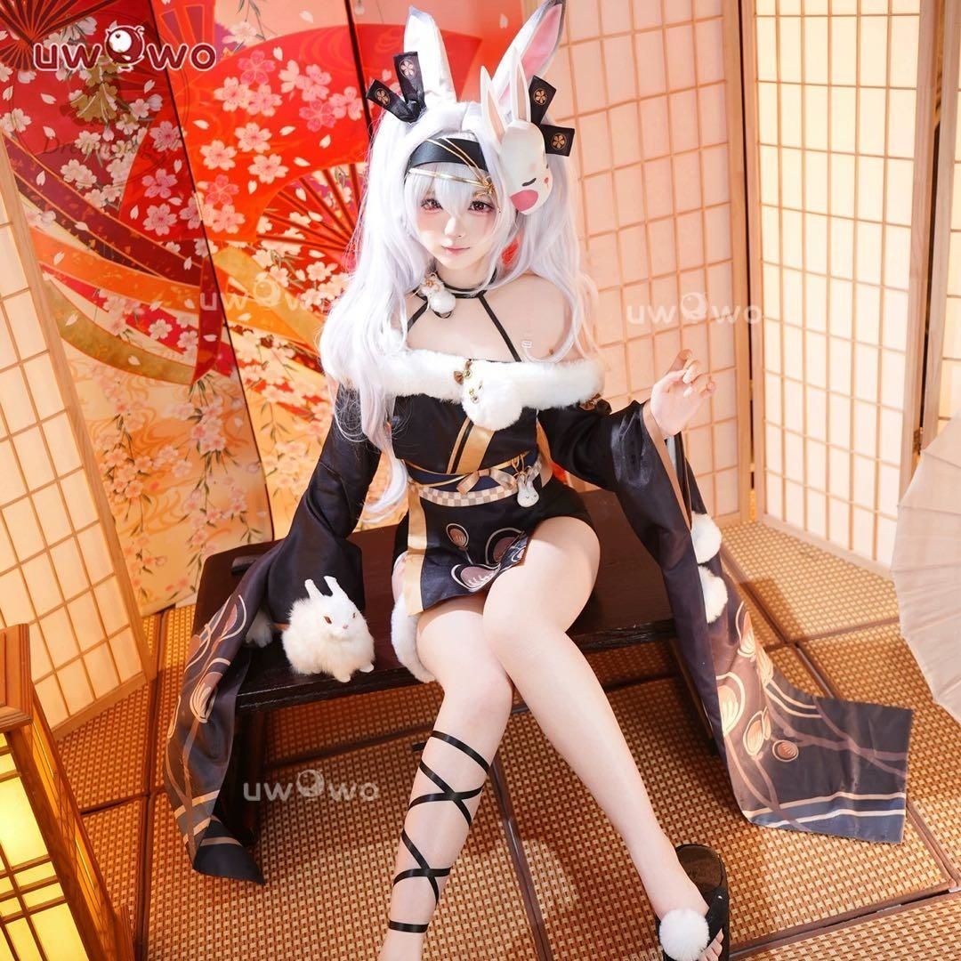 新品 未使用 uwowo アズールレーン　ラフィー　ウサウサ城主　衣装(ウィッグ・靴対応可) キャラクター衣装 撮影用 イベント用 COSPLAY