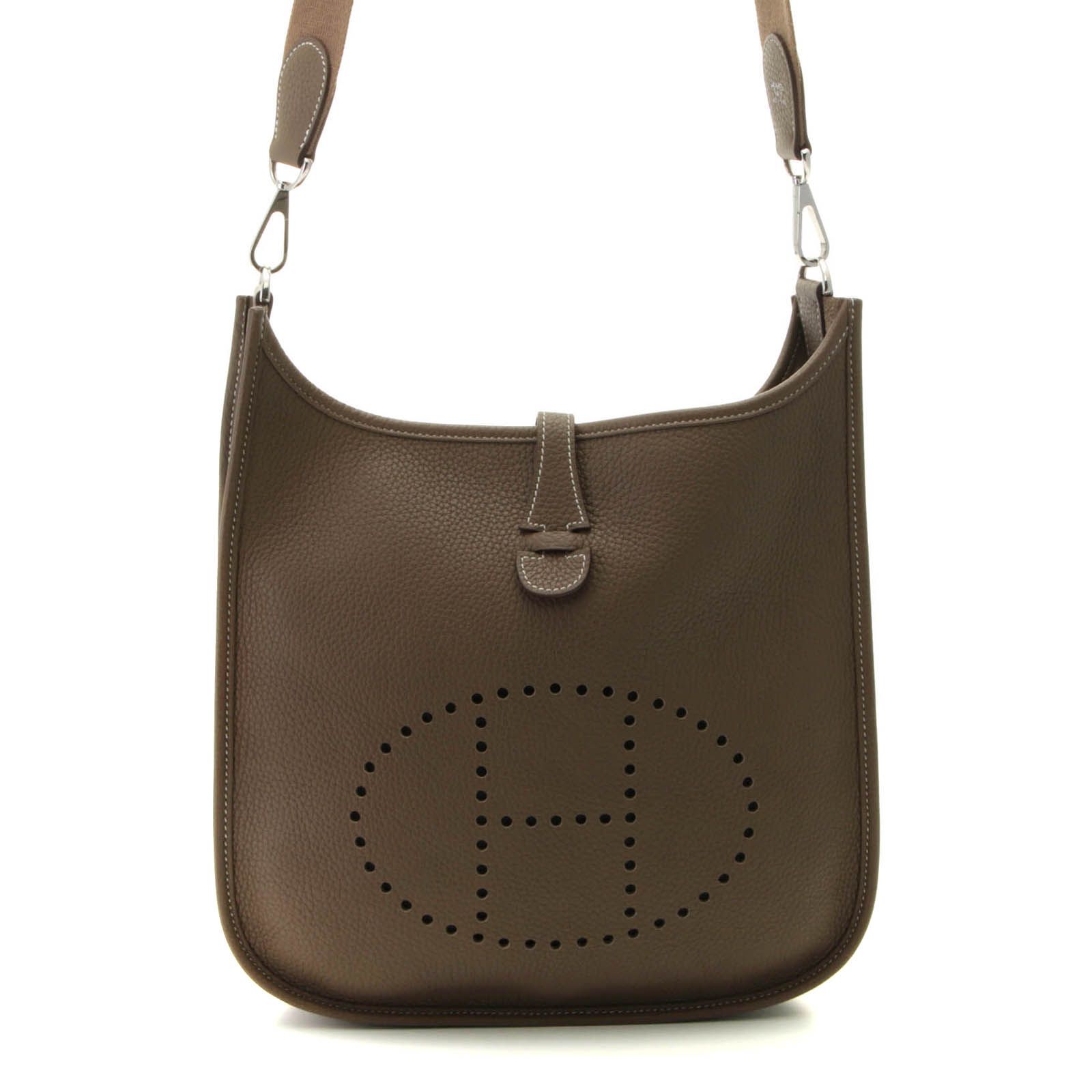 HERMES エルメス エヴリンIIIPM エトゥープ/SV トリヨンクレマンス D刻印 ユニセックス【中古】【430】2121000042796