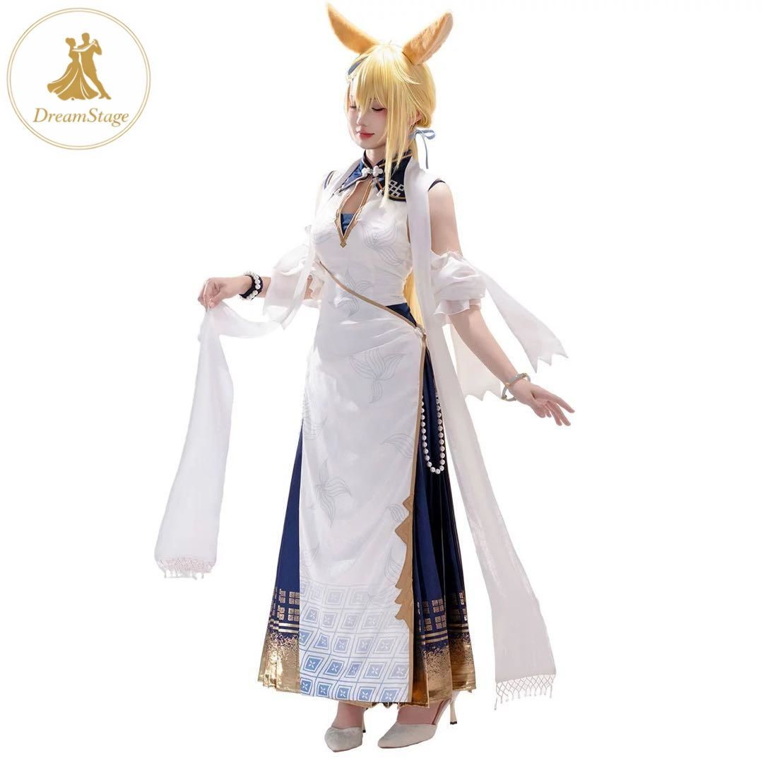 新品 未使用 アークナイツ　ルクース　チャイナドレス　コスプレ衣装(ウィッグ・靴対応) キャラクター衣装 撮影用 イベント用 COSPLAY