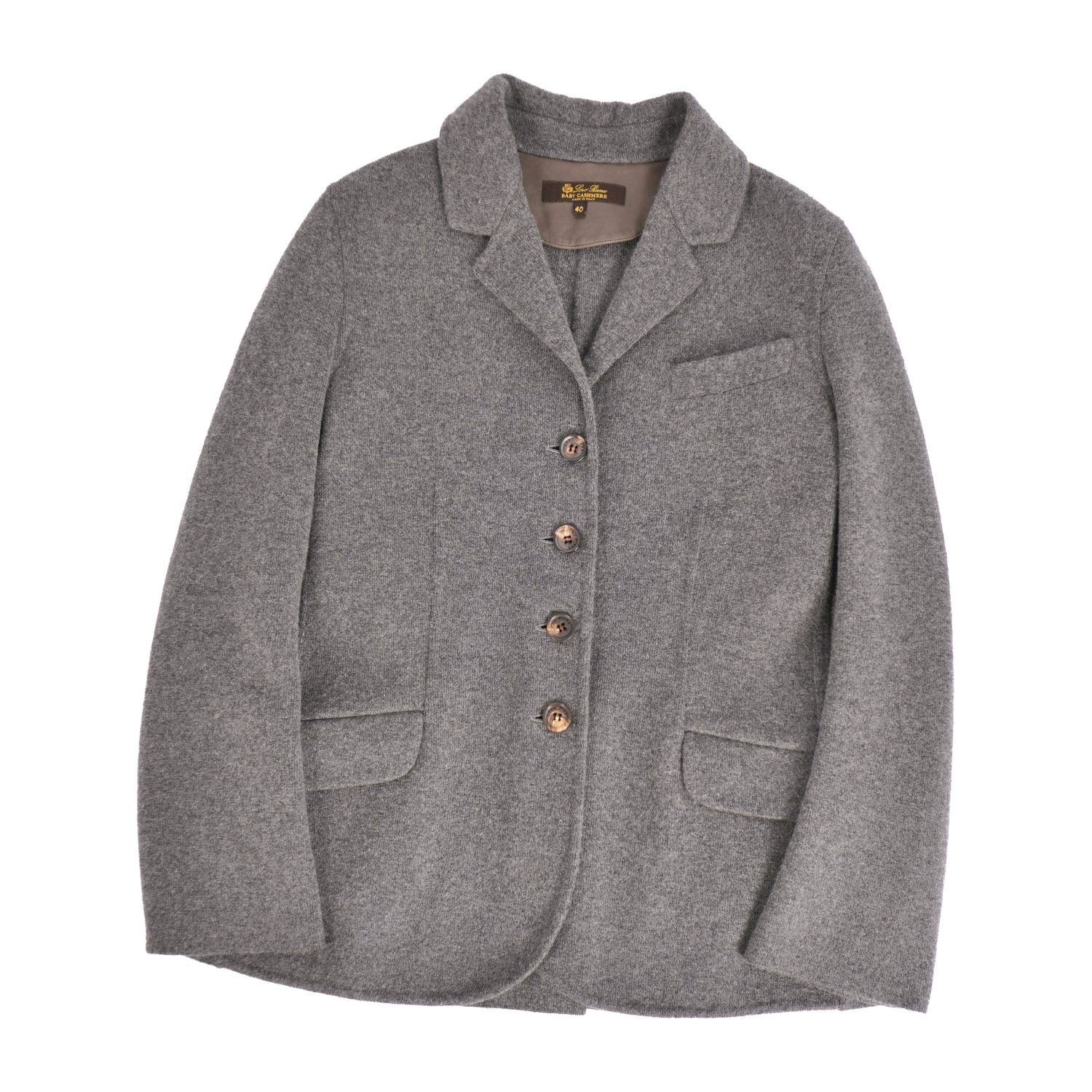 極美品 ロロピアーナ Loro Piana ジャケット ニット テーラード ベビ