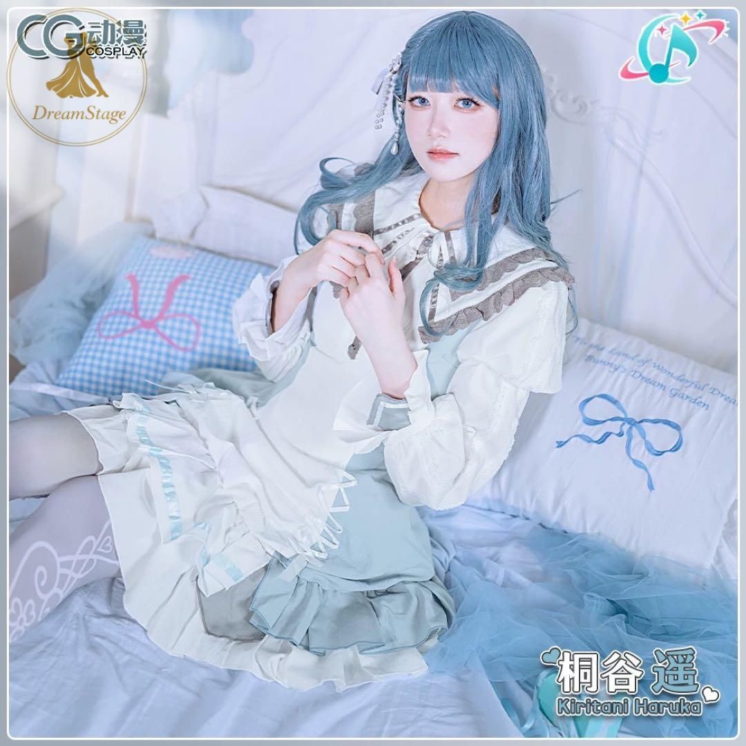 新品 未使用 CGCOS プロセカ 桐谷遥 コスプレ衣装(ウィッグ・靴対応) キャラクター衣装 撮影用 イベント用 COSPLAY
