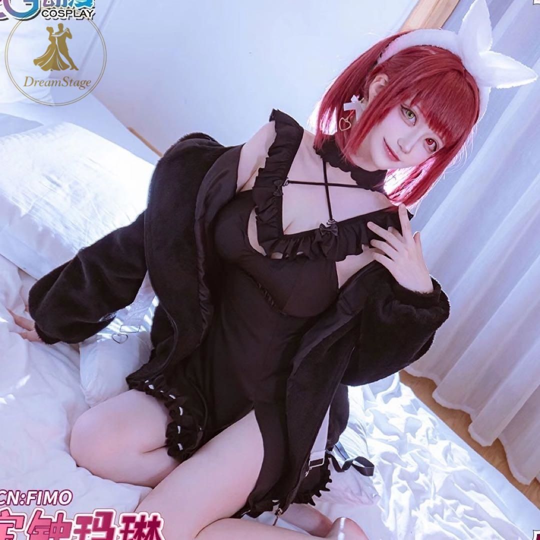 新品 未使用 CGCOS vtuber 宝鐘マリン　コスプレ衣装(ウィッグ・靴対応) キャラクター衣装 撮影用 イベント用 COSPLAY