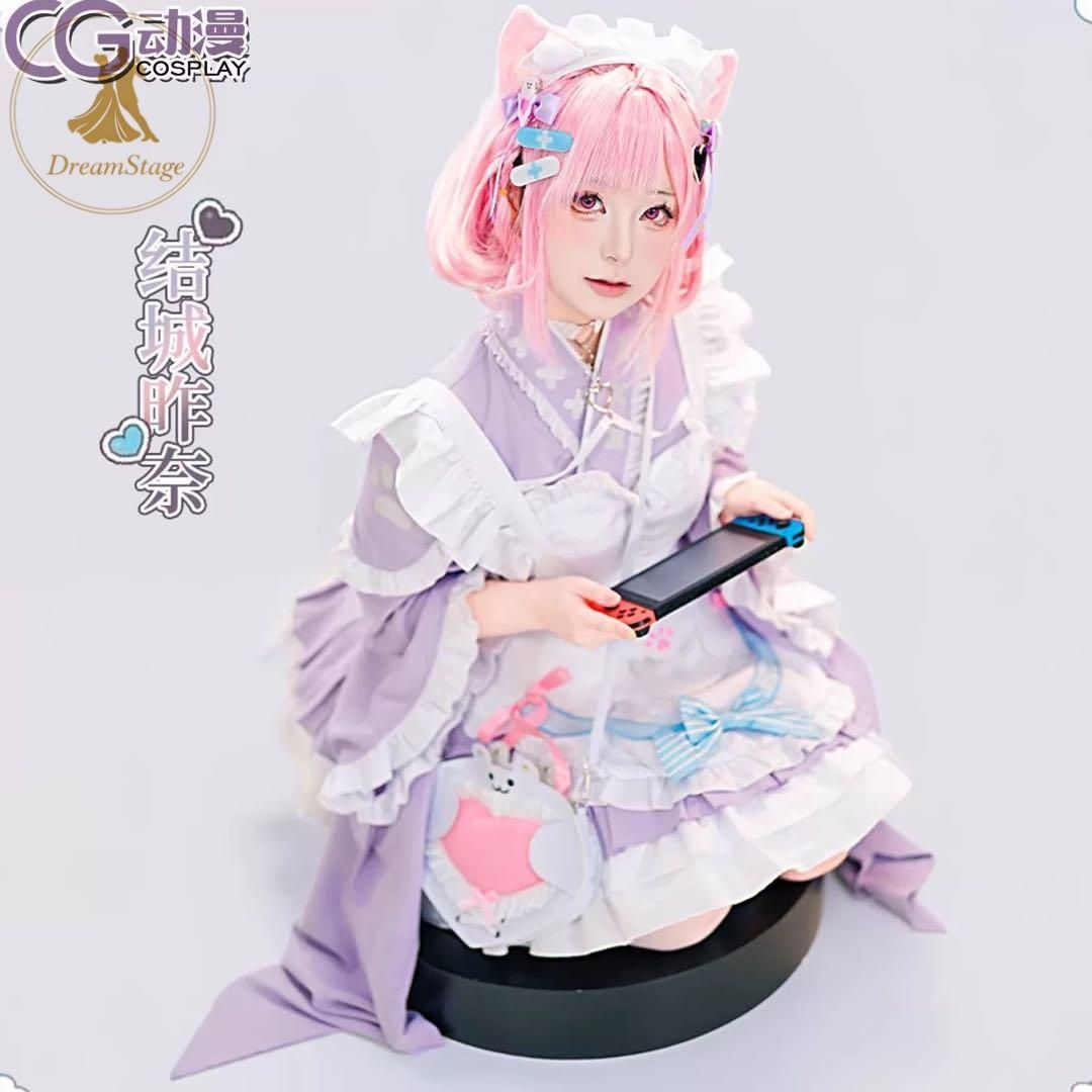 新品 未使用 CGCOS vtuber 結城さくな コスプレ衣装(ウィッグ・靴対応) キャラクター衣装 撮影用 イベント用 COSPLAY