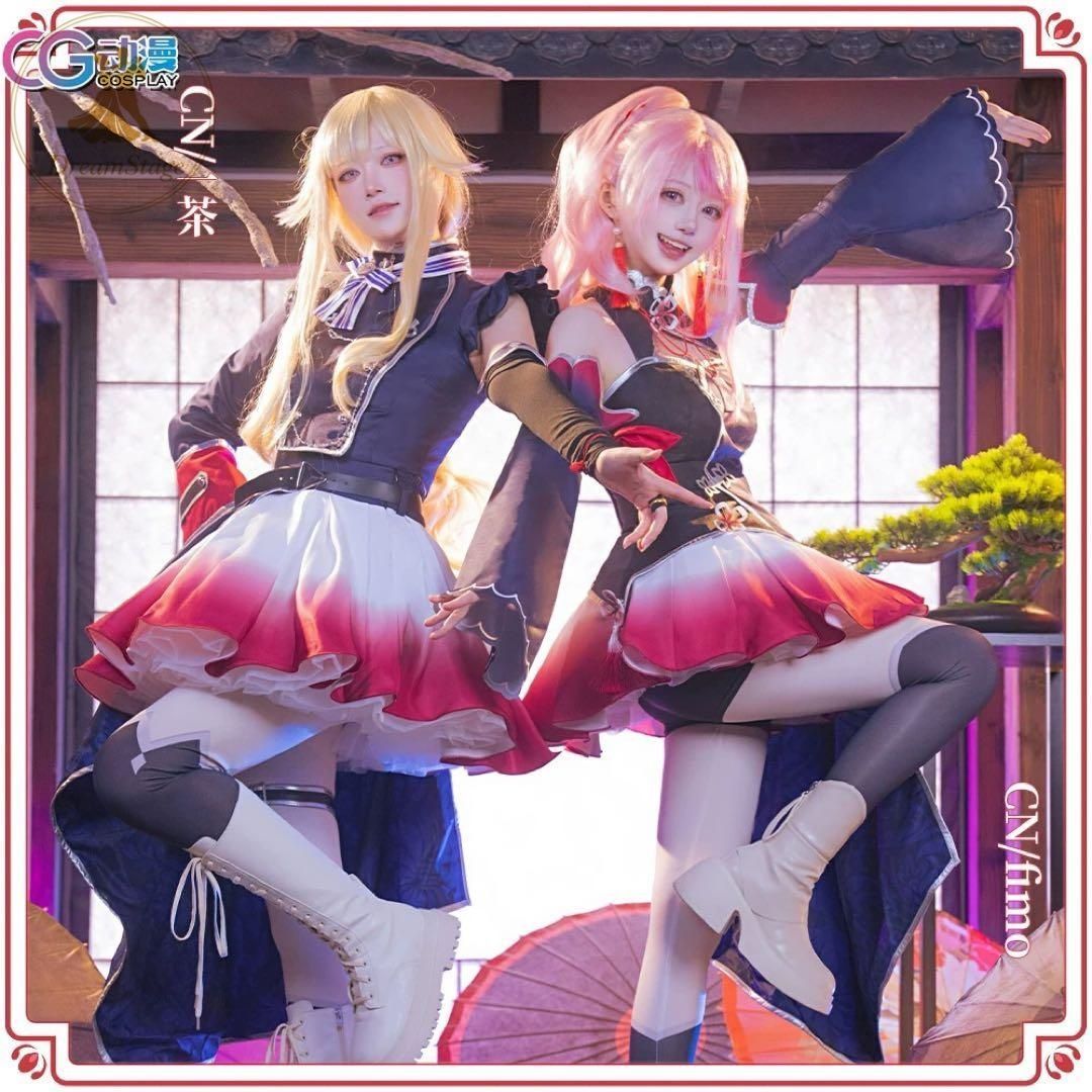 新品 未使用 CGCOS vtuber 鈴木ヒナ　田中ヒメ　コスプレ衣装(ウィッグ・靴対応) キャラクター衣装 撮影用 イベント用 COSPLAY