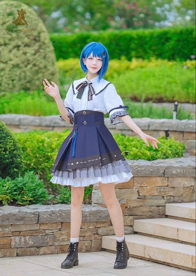 新品 未使用 CGCOS プロセカ　桐谷遥　コスプレ衣装(ウィッグ・靴対応) キャラクター衣装 撮影用 イベント用 COSPLAY
