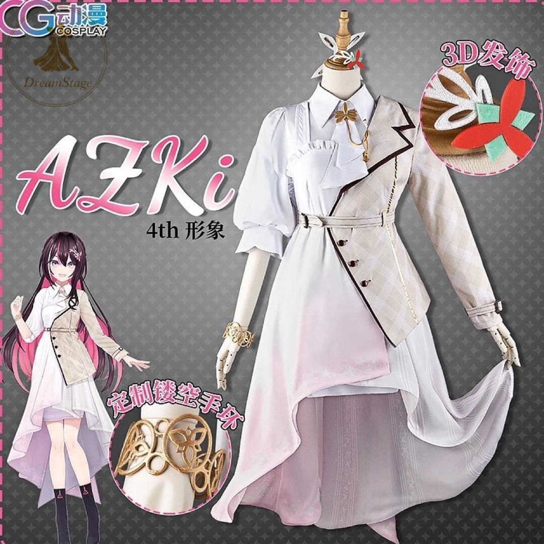 新品 未使用 CGCOS ホロライブ vtuber AZki コスプレ(ウィッグ・靴対応) キャラクター衣装 撮影用 イベント用 COSPLAY